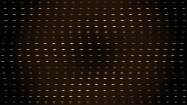 Abstract gold lighting points background with glowing grid pattern and cinematic motion blur.