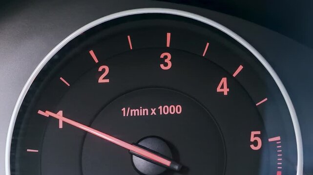 car engine tachometer needle