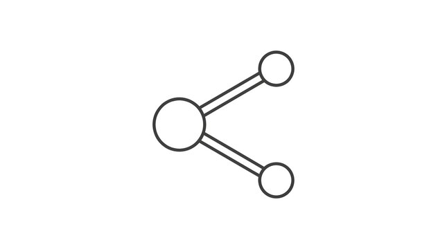 Digital Share Connection Outline Icon