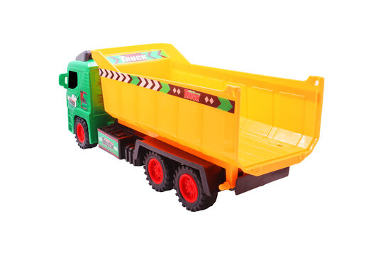 Toy Dump Truck for Children's Construction Play on transparent background png