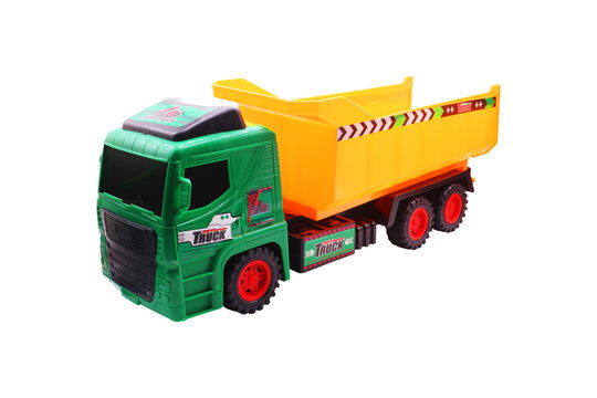 Toy Dump Truck for Children's Construction Play on transparent background png