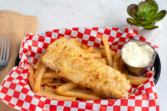  baked haddock  fillet  served with fries