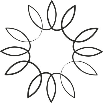Ramka z motywem liściastym. Eleganackie obramowanie.