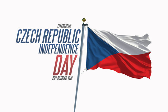 Czech Republic Independence Day 28th october illustration