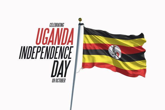 Uganda independence day 09 october illustration