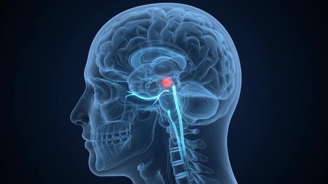 Detailed 3D Model of Brain Pathology and Blood Brain Barrier Disruption for Advanced Medical Education
