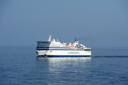 The ferry Jadrolinija - Dalmacija sailing into Dubrovnik