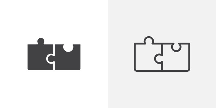 Compatibility icon flat outline in black