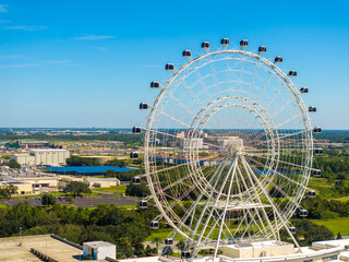 The Orlando Eye, high Ferris wheel in Florida is the largest observation wheel on the east coast of the United States of America. © bilanol