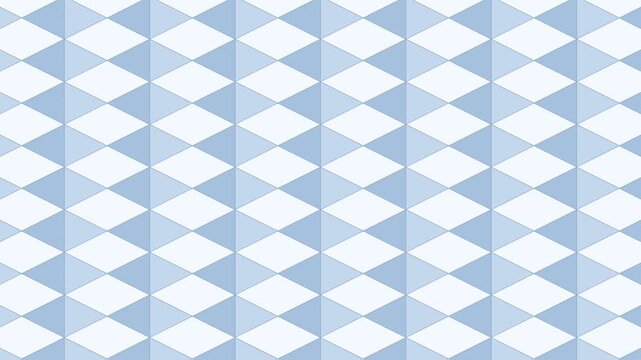 Pale blue isometric cube checkerboard, a checkerboard of cubes lifting and dropping in turn, seamless looping geometric background