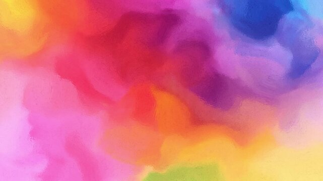 Abstract watercolor background with colorful paint splashes and pastel texture
