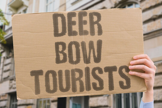 "Deer bow tourists" Park animals nod politely for snacks. DEER. BOWING. TOURISTS. NARA. JAPAN.