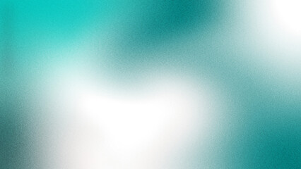 white emerald teal cyan aqua white abstract background. Color gradient ombre blend. Bright light glow shimmer. Smooth blur fade. Cool tone shine. Subtle grain texture. Digital mesh overlay © PNGPack