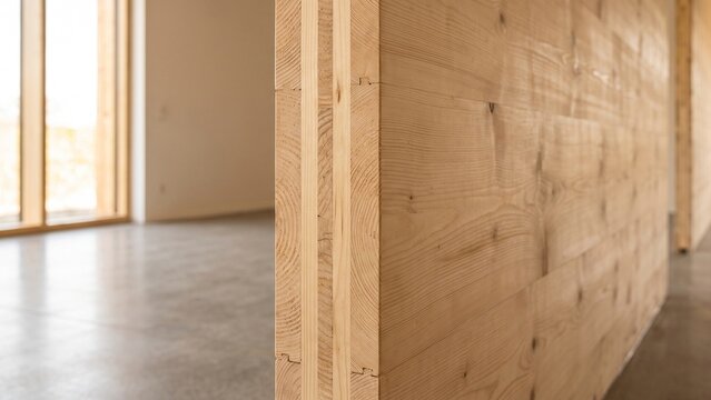 Prefabricated Cross Laminated Timber CLT Structure Panel Detail