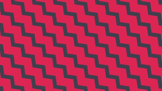 Abstract zigzag pattern motion background, in pink and, dark grey