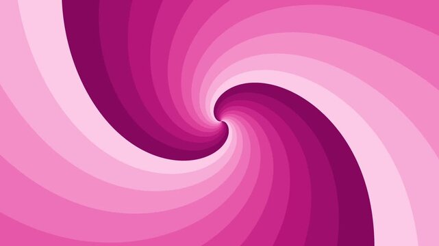 Layered pink and magenta bands shift and curl inward into an abstract spiral pattern
