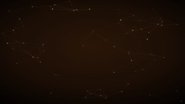Abstract digital network visualization with glowing points and connecting lines