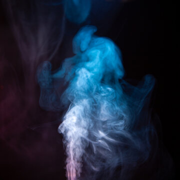 Blue and Purple Smoke Swirl