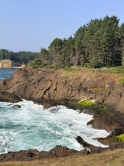 Rugged coastline on the Oregon coast © Elena