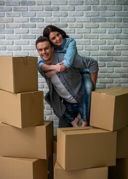 Piggyback Moving Couple.