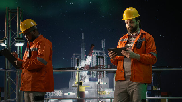 Offshore engineer monitors fuel shortage during embargo and oil crisis