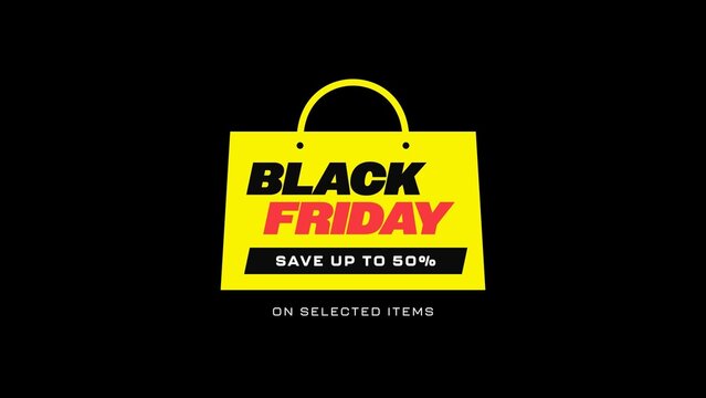 Black Friday Titles / Bold Discount Typography and Special Offer Text Animations for Sales / Horizontal / Part 04