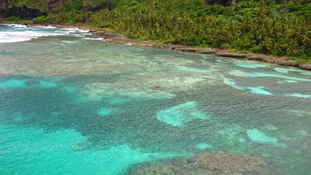 Turquoise shallows along a tropical Dominican Republic coast