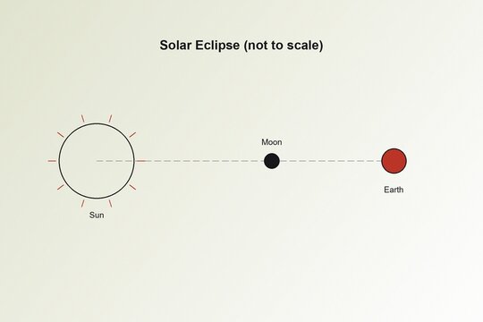 Diagrama de eclipse solar tinta negra cl&aacute;sica ideal para corporativo