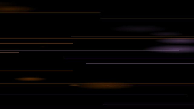 Abstract Light Streaks on Black: Dynamic streaks of light, glowing in warm orange and cool purple hues, create an abstract and energetic background on a dark canvas.