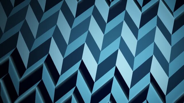 Folding Origami Paper Planes Geometric Chevron Pleats With Soft Shading Abstract Motion Background Seamless Loop in deep navy tones