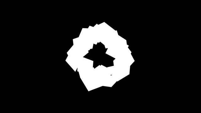 Abstract Geometric Shape Animation | Fragmenting and Reforming Motion Graphic Loop
