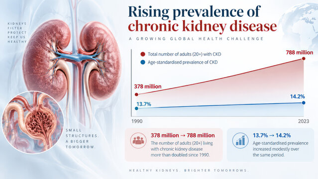 Chronic Kidney Disease Prevalence Growth and Global CKD Health Statistics