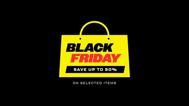 Black Friday Titles / Bold Discount Typography and Special Offer Text Animations for Sales / Horizontal / Part 04