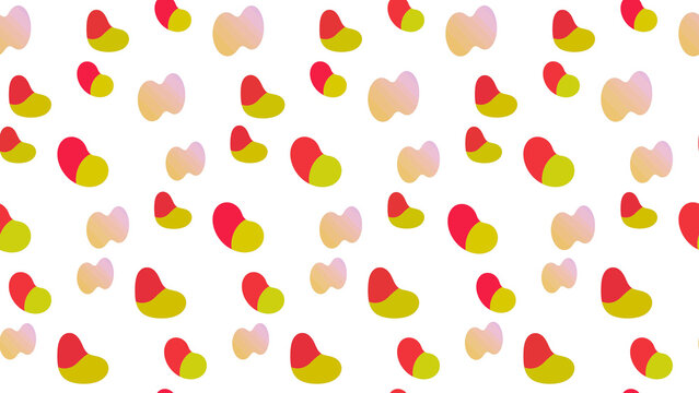 Abstract biomorphic shapes seamless pattern