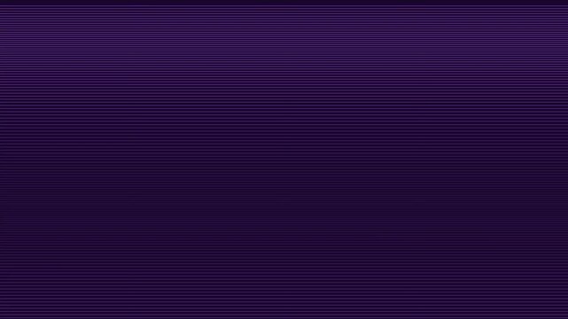 Abstract purple digital scanline texture motion background video loop, horizontal lines moving dynamically across dark violet screen surface.