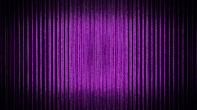 Purple vertical lines create a textured illuminated background
