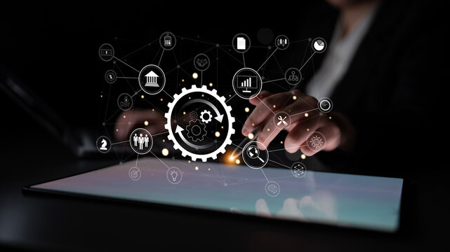 A business process automation and operations management system. A concept for integrating and automating core business functions for efficiency. Motif