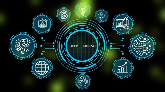 Comprehensive Deep Learning Neural Network Architecture and Advanced Cognitive Computing Framework for Modern Enterprise AI Automation and Data Analytics Concept 4K video