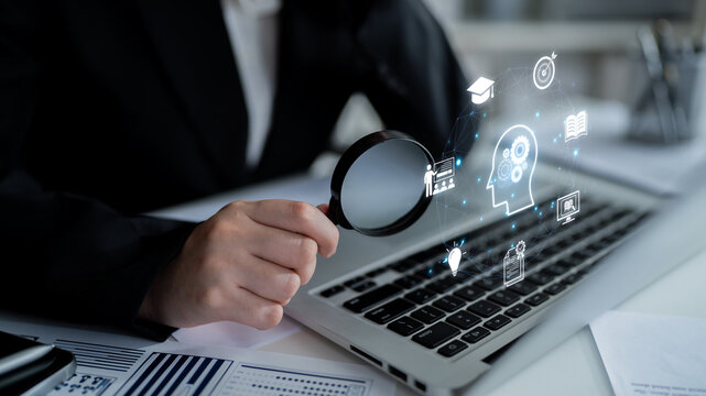 Concept of education and continuous learning. A network of e-learning resources for training, acquiring knowledge, and developing new skills for personal and professional growth. Fermion