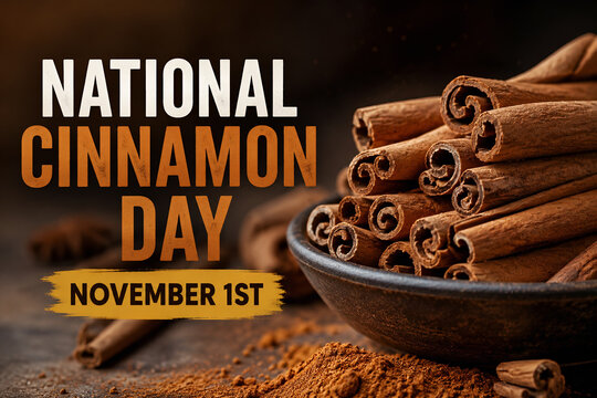 National Cinnamon Day November 1st Spices in Bowl