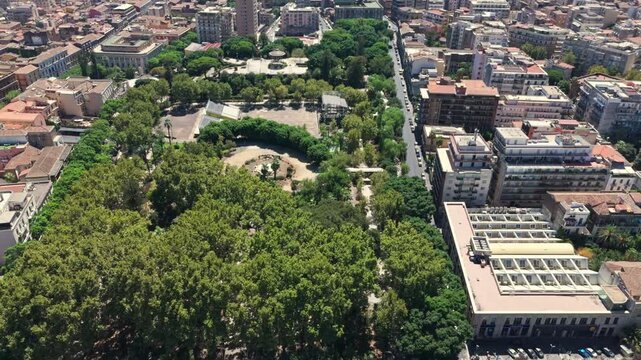 Villa Bellini (Giardino Bellini) is the main public park and primary green oasis in central Catania, Sicily, spanning over 70,000 square meters with shaded avenues, exotic flora, historic statues.