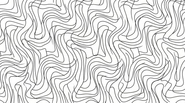 Abstract wavy line seamless pattern background