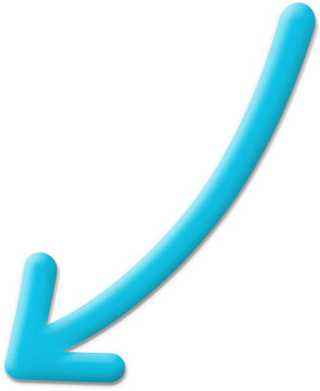 light blue downward arrow