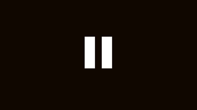 Pause Icon - Animated Media Player Control Button UI⁠