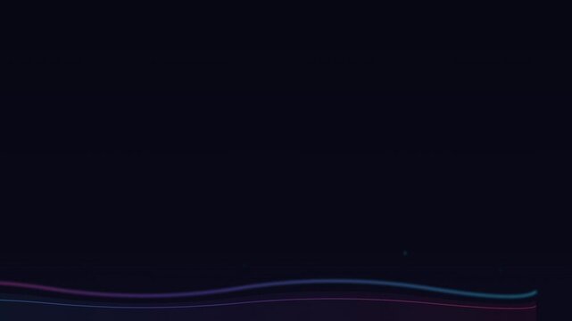 Liquid neon wave border along the bottom edge with blank space for text above
