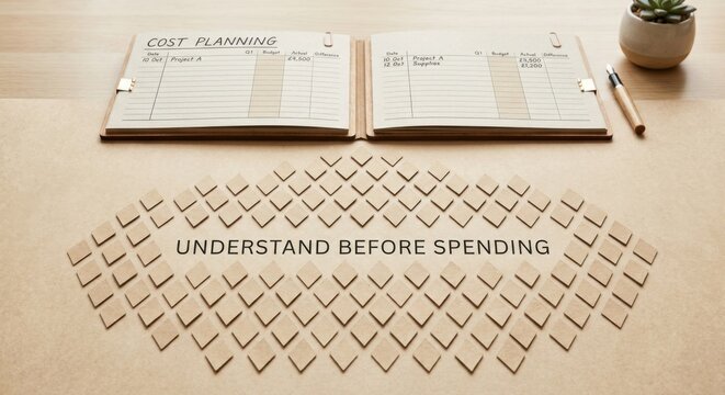 Financial Planning Diamonds and Budget Spreadsheet Concept