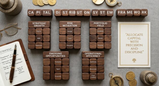 Financial Strategy Cubes Arranged for Investment Management Concepts