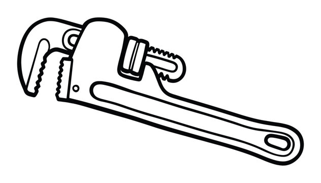 Adjustable pipe wrench tool for plumbing repairs and DIY projects