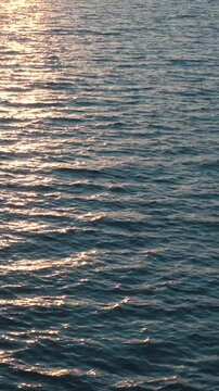Sunlight Sparkling on Calm Sea Surface