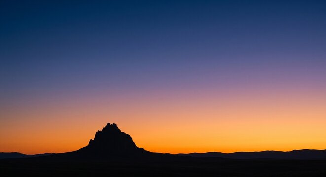 sunset over the mountains